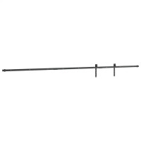 Produktbild för Skjutdörrsbeslag för skåp 244 cm kolstål