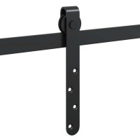Produktbild för Skjutdörrsbeslag för skåp 244 cm kolstål