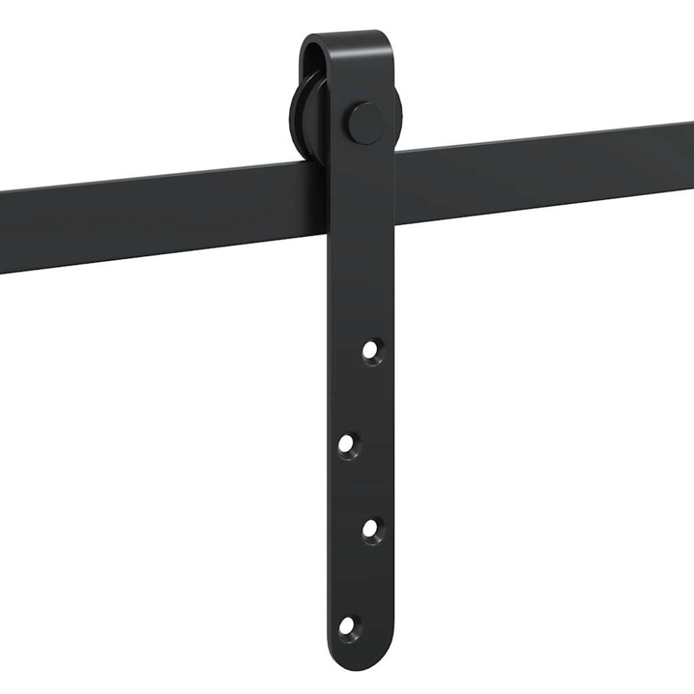 Produktbild för Skjutdörrsbeslag för skåp 244 cm kolstål