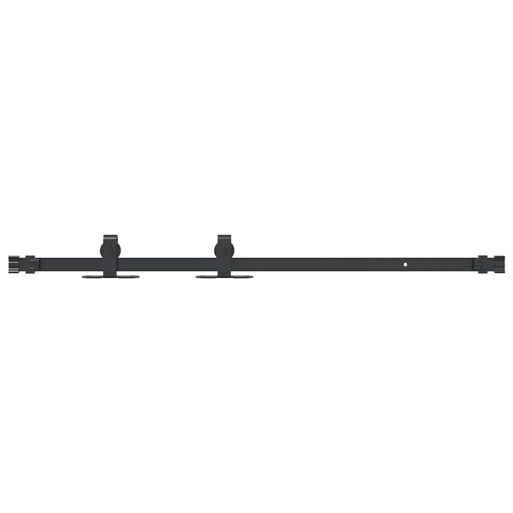 Produktbild för Skjutdörrsbeslag för skåp 91 cm kolstål
