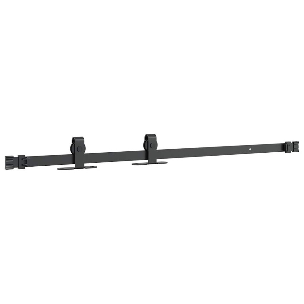 Produktbild för Skjutdörrsbeslag för skåp 91 cm kolstål