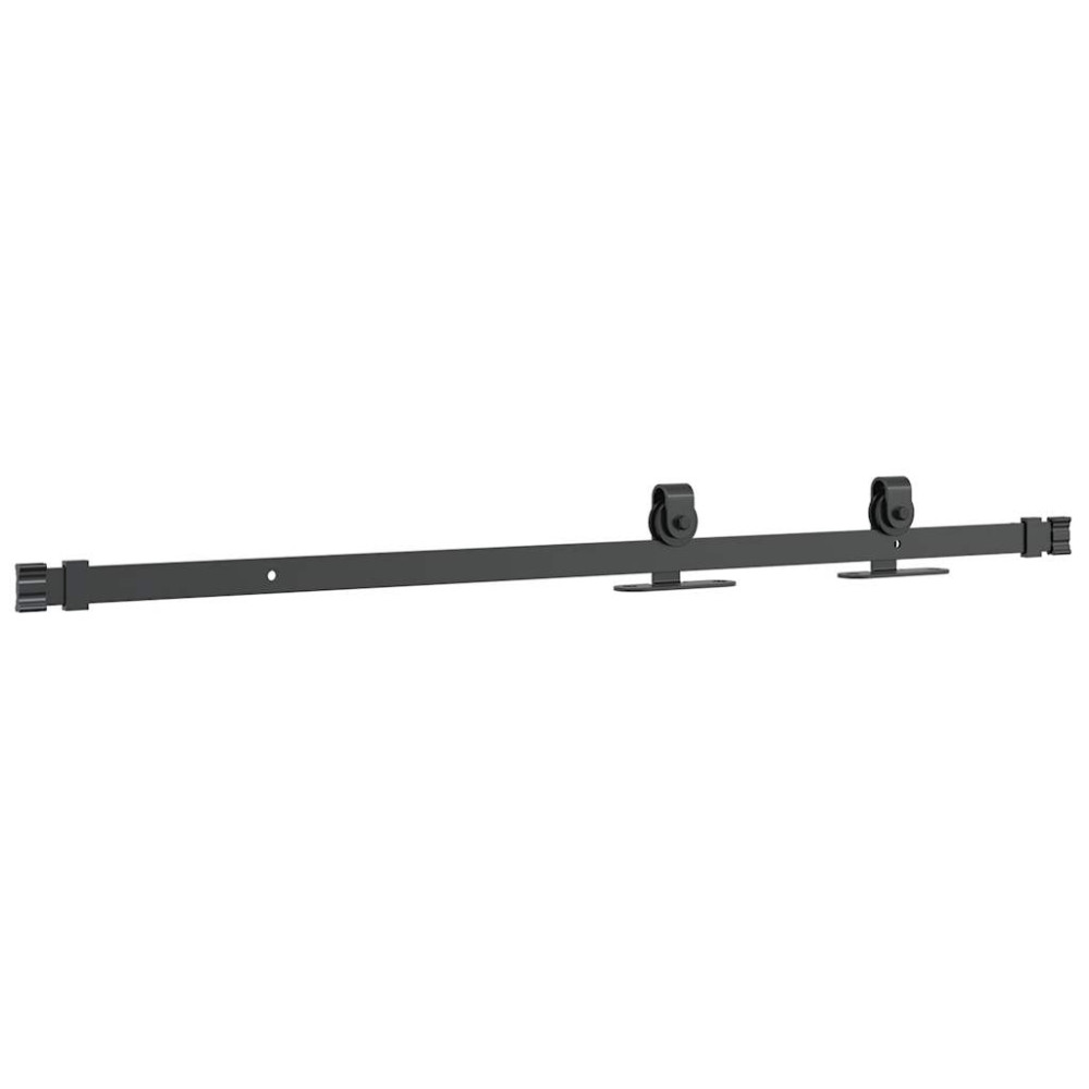 Produktbild för Skjutdörrsbeslag för skåp 91 cm kolstål