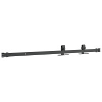 Produktbild för Skjutdörrsbeslag för skåp 91 cm kolstål