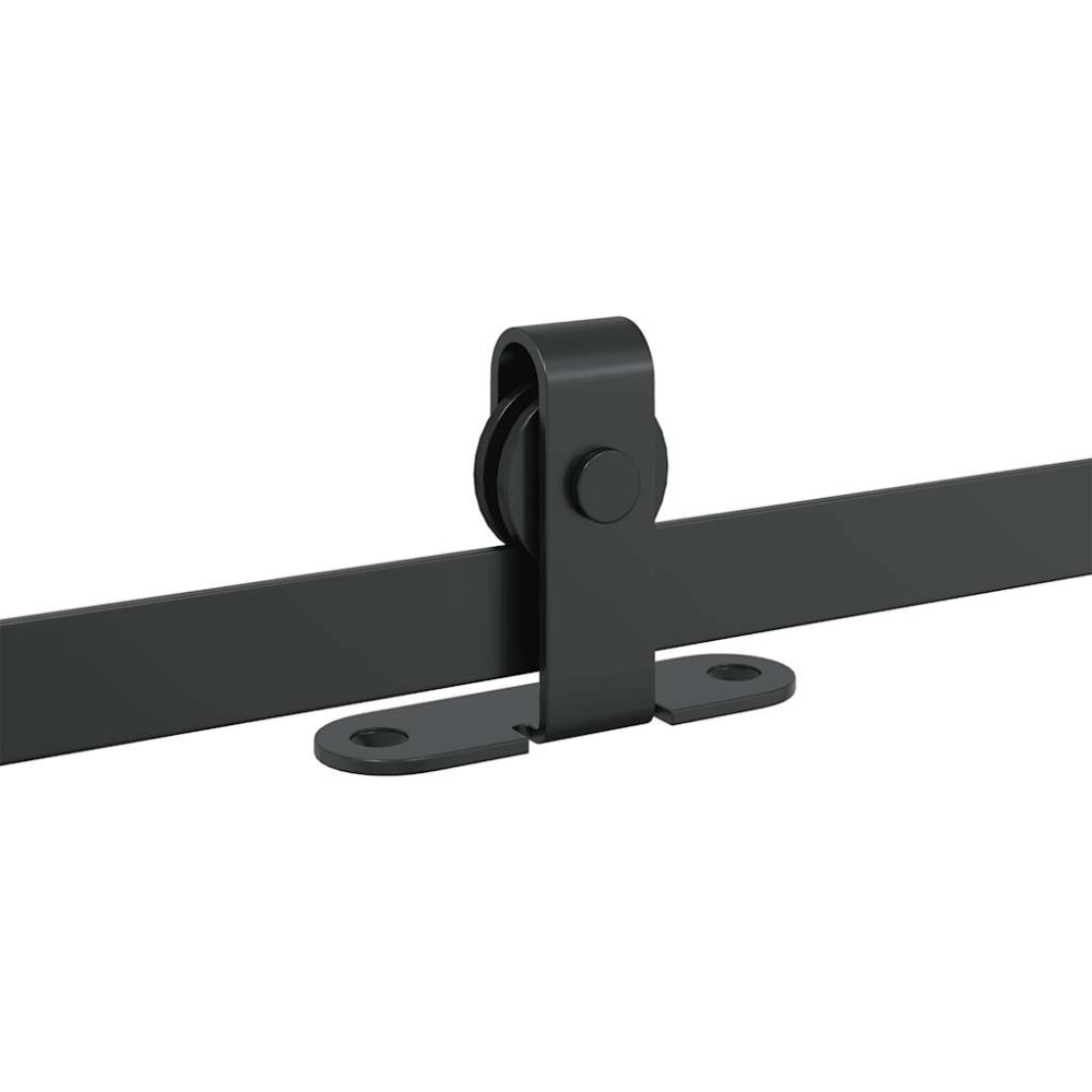Produktbild för Skjutdörrsbeslag för skåp 91 cm kolstål