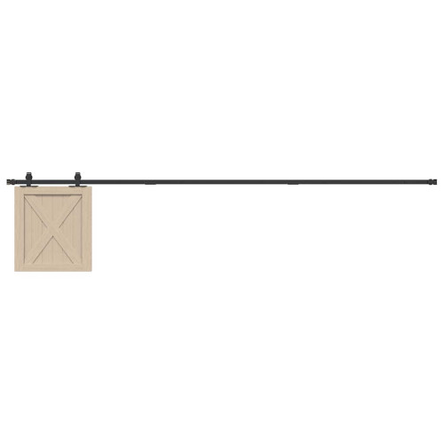 vidaXL Skjutdörrsbeslag för skåp 244 cm kolstål