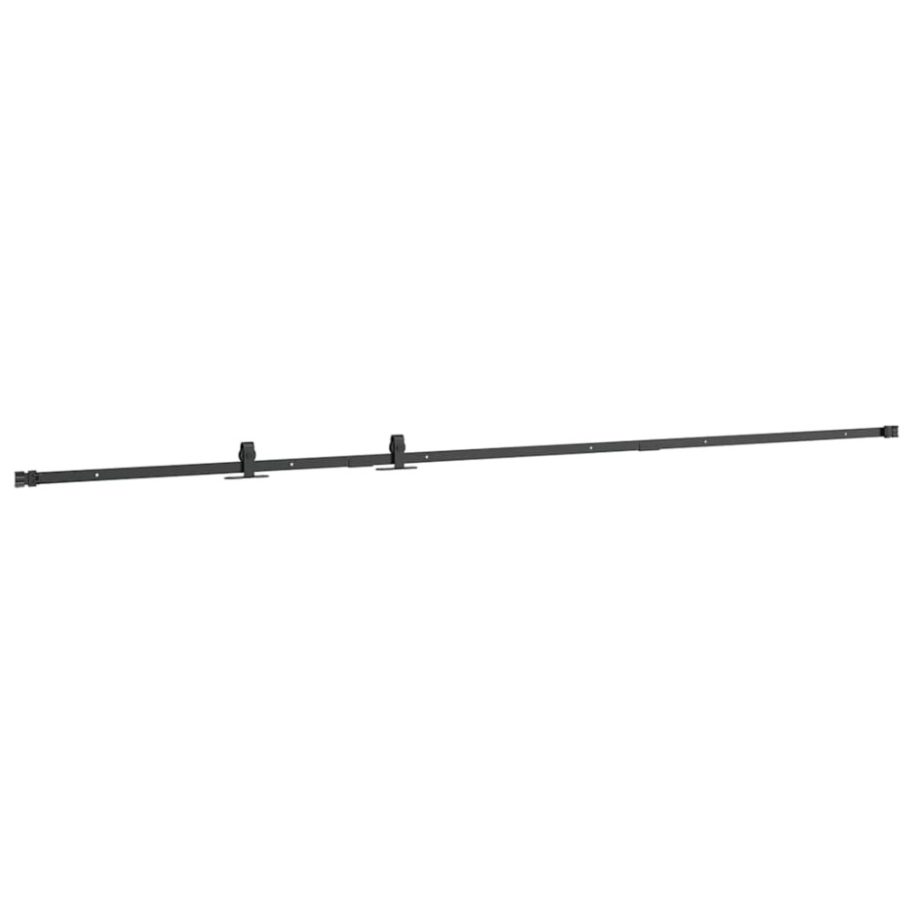 Produktbild för Skjutdörrsbeslag för skåp 244 cm kolstål