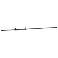 Produktbild för Skjutdörrsbeslag för skåp 244 cm kolstål