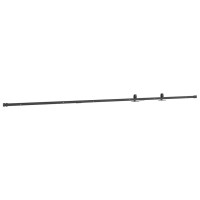 Produktbild för Skjutdörrsbeslag för skåp 244 cm kolstål