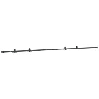 Produktbild för Skjutdörrsbeslag för skåp 244 cm kolstål