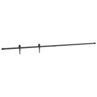 Produktbild för Skjutdörrsbeslag för skåp 213 cm kolstål