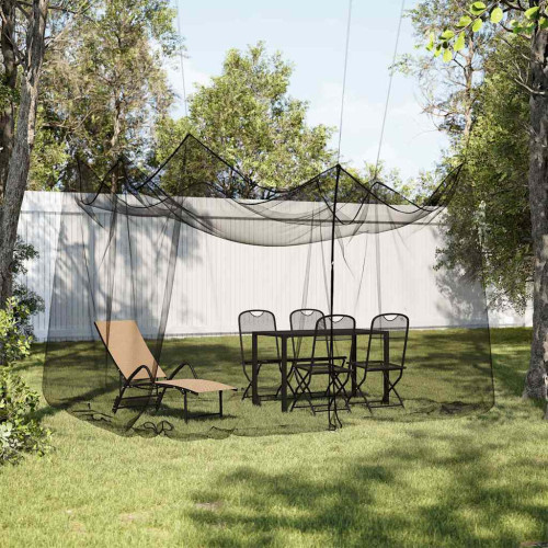 vidaXL Myggnät för utomhus 220 mesh svart 300x300x250 cm