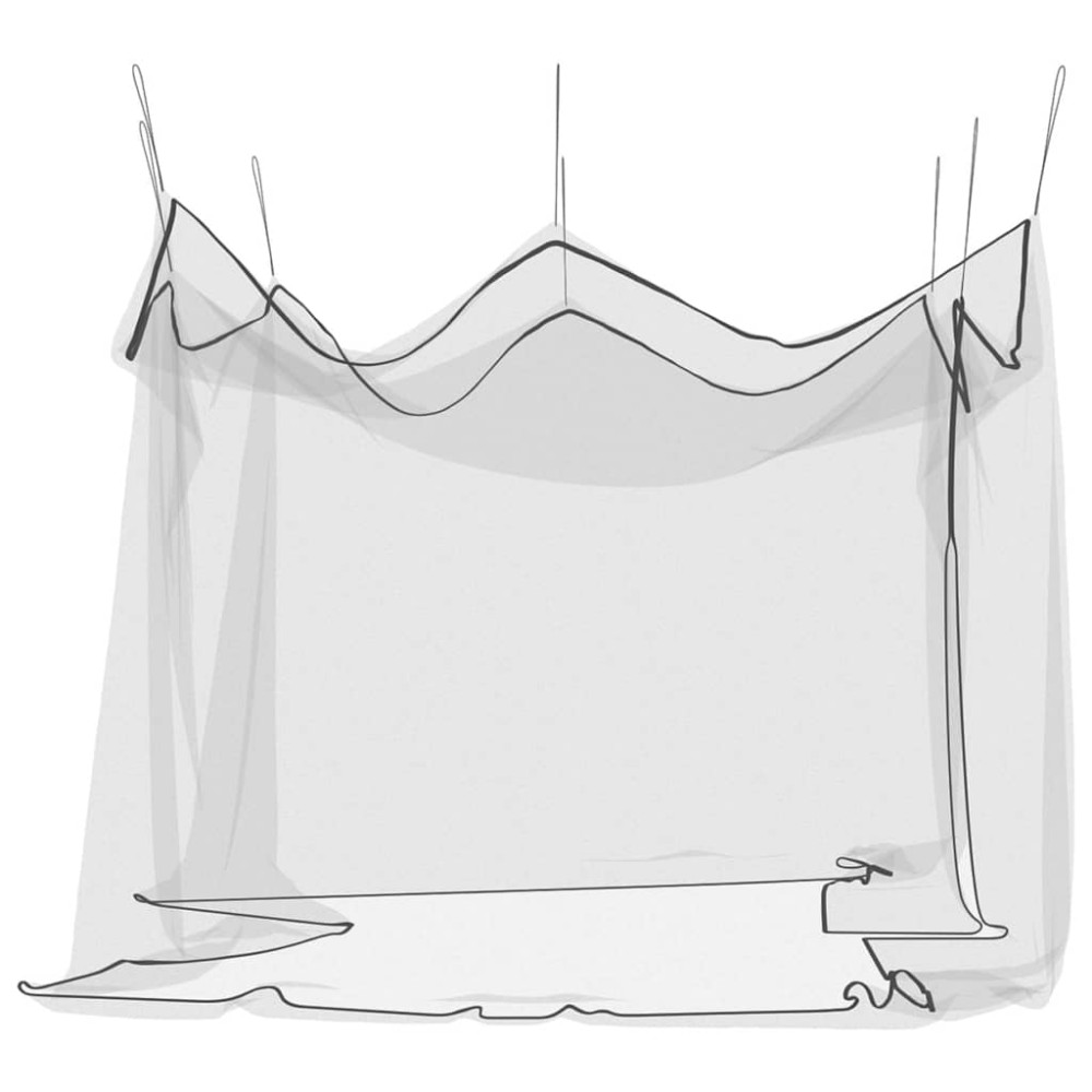 Produktbild för Myggnät för utomhus 220 mesh svart 300x300x250 cm