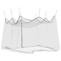 Produktbild för Myggnät för utomhus 220 mesh svart 300x300x250 cm