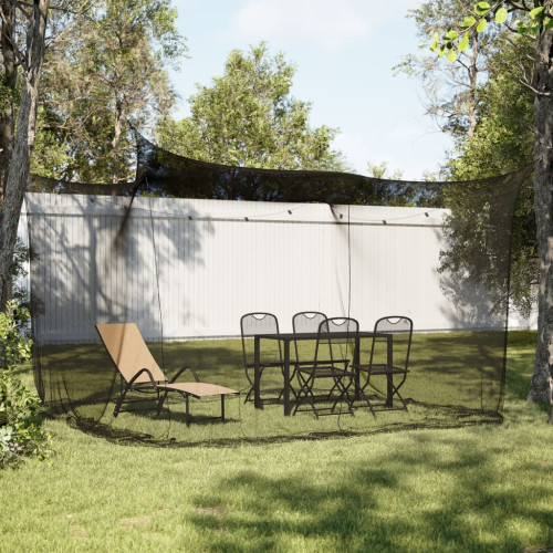 vidaXL Myggnät för utomhus 220 mesh svart 300x300x200 cm