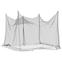 Produktbild för Myggnät för utomhus 220 mesh svart 300x300x200 cm