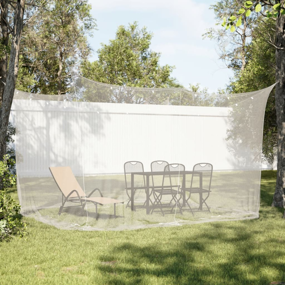 Produktbild för Myggnät för utomhus 220 mesh vit 300x300x200 cm