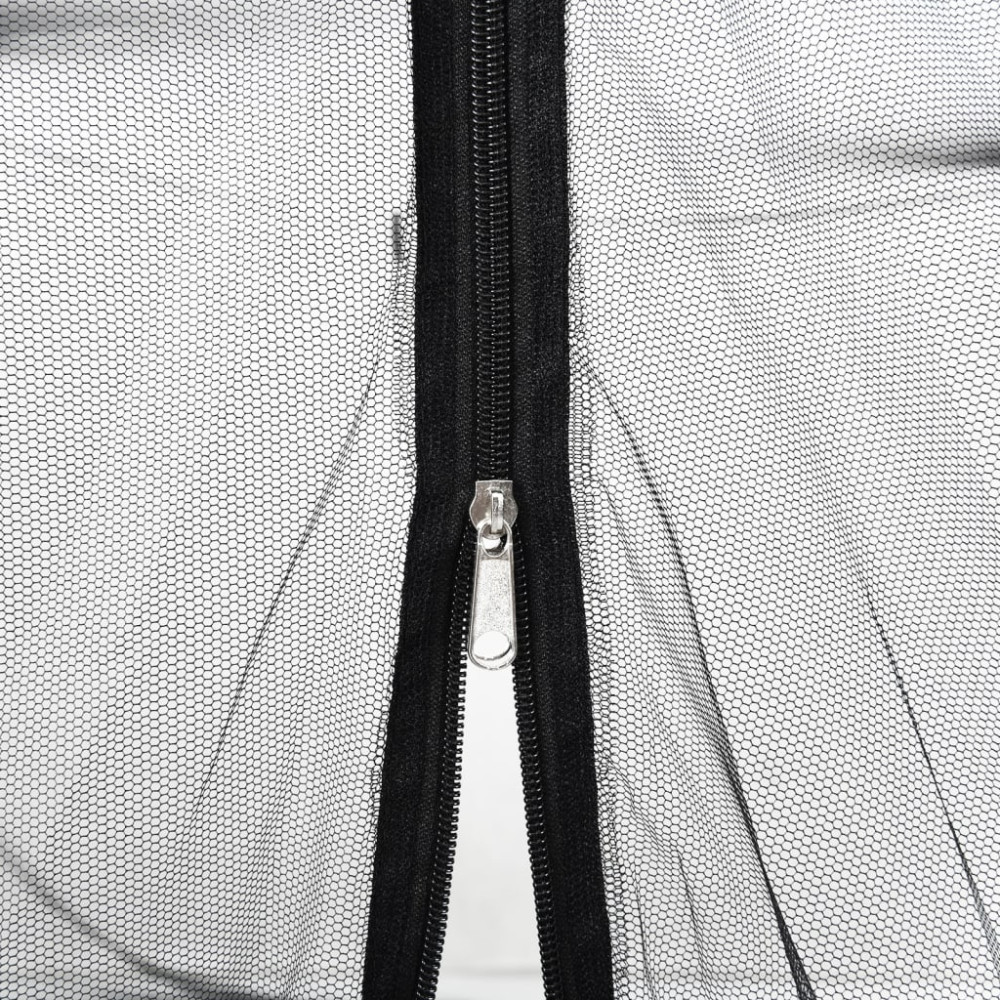 Produktbild för Myggnät för paraply 220 mesh svart Φ300x230 cm