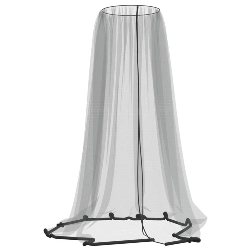 Produktbild för Myggnät för paraply 220 mesh svart Φ330x250 cm