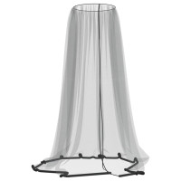 Produktbild för Myggnät för paraply 220 mesh svart Φ330x250 cm