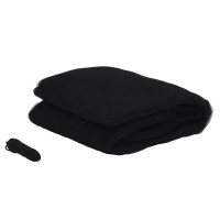 Produktbild för Myggnät för paraply 220 mesh svart Φ330x250 cm