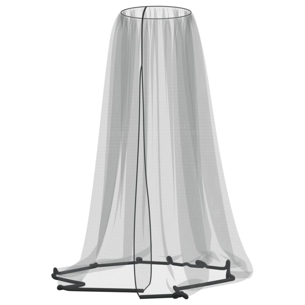 Produktbild för Myggnät för paraply 220 mesh svart Φ330x250 cm