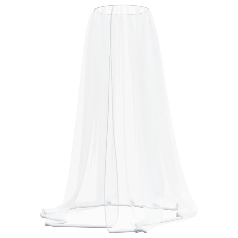 Produktbild för Myggnät för paraply 220 mesh vit Φ300x230 cm
