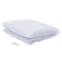 Produktbild för Myggnät för paraply 220 mesh vit Φ330x250 cm
