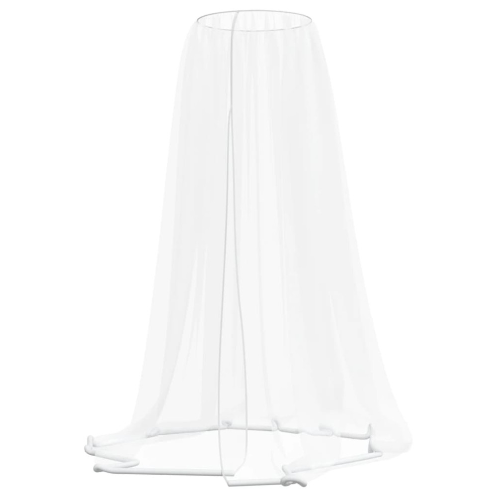 Produktbild för Myggnät för paraply 220 mesh vit Φ330x250 cm