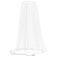 Produktbild för Myggnät för paraply 220 mesh vit Φ330x250 cm