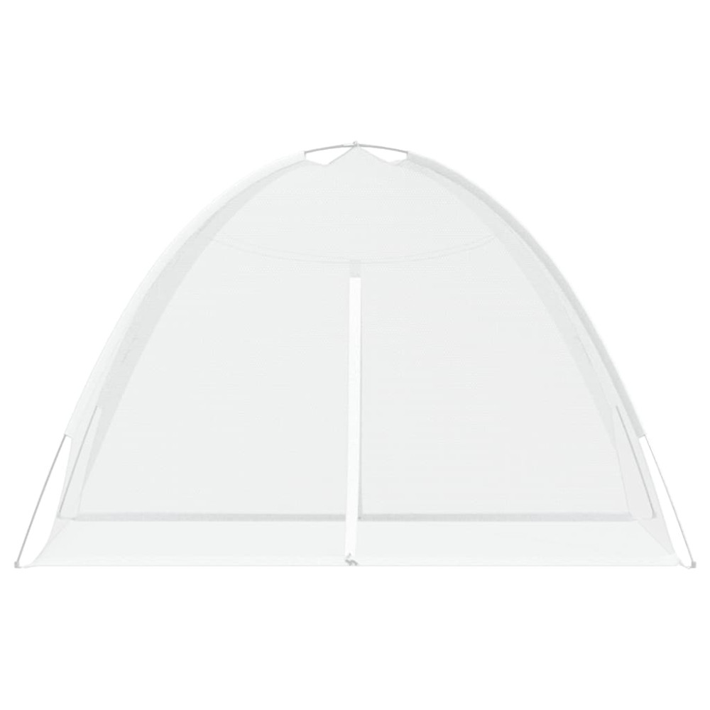Produktbild för Myggnät med dörrar 220 mesh vit 200x120x130 cm