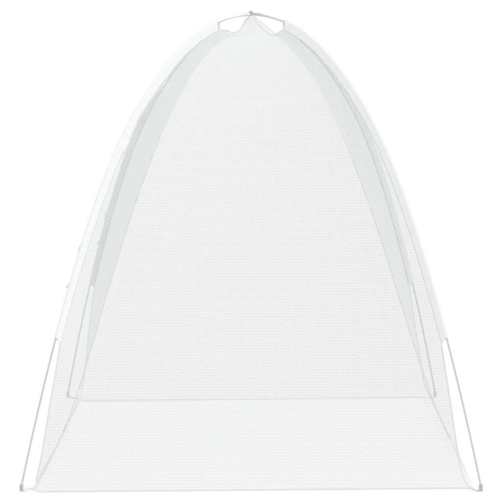 Produktbild för Myggnät med dörrar 220 mesh vit 200x120x130 cm
