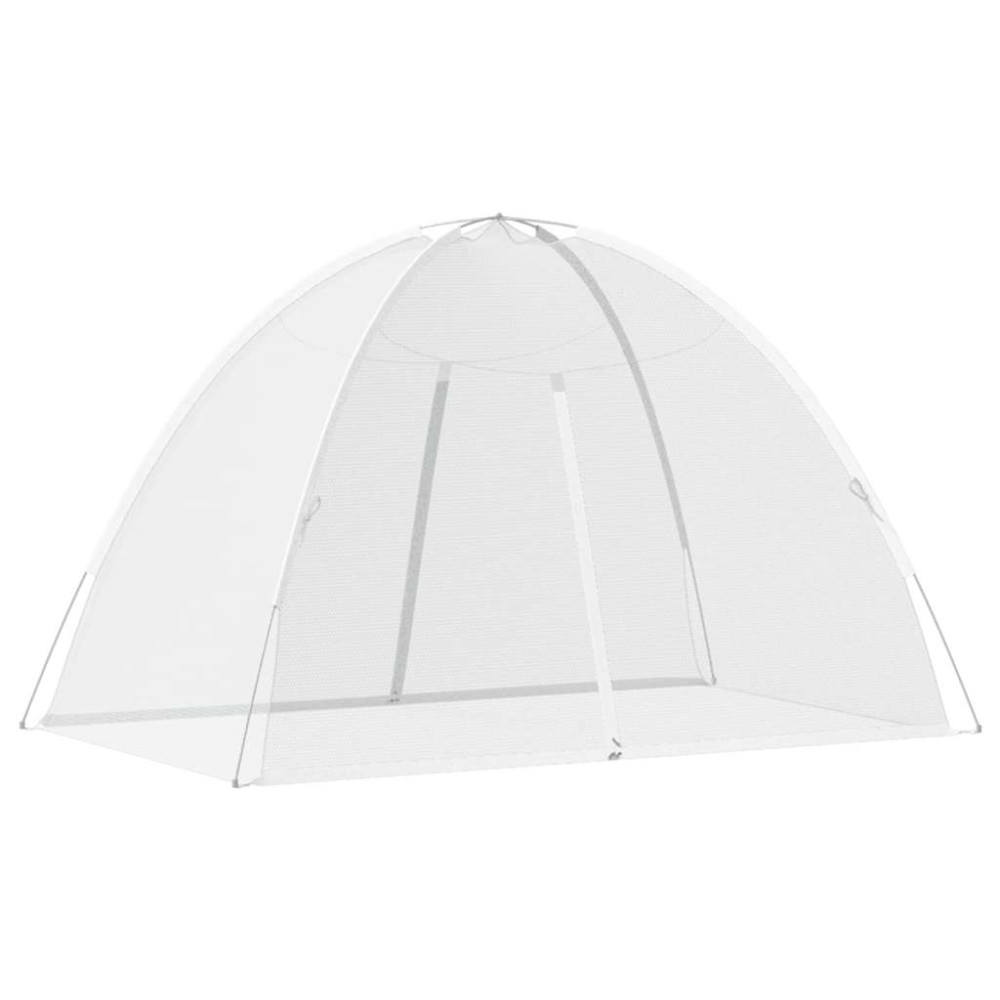 Produktbild för Myggnät med dörrar 220 mesh vit 200x120x130 cm