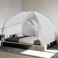 Produktbild för Myggnät med dörrar 220 mesh vit 200x150x140 cm