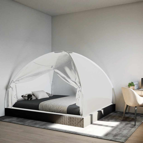 vidaXL Myggnät med dörrar 220 mesh vit 200x180x135 cm