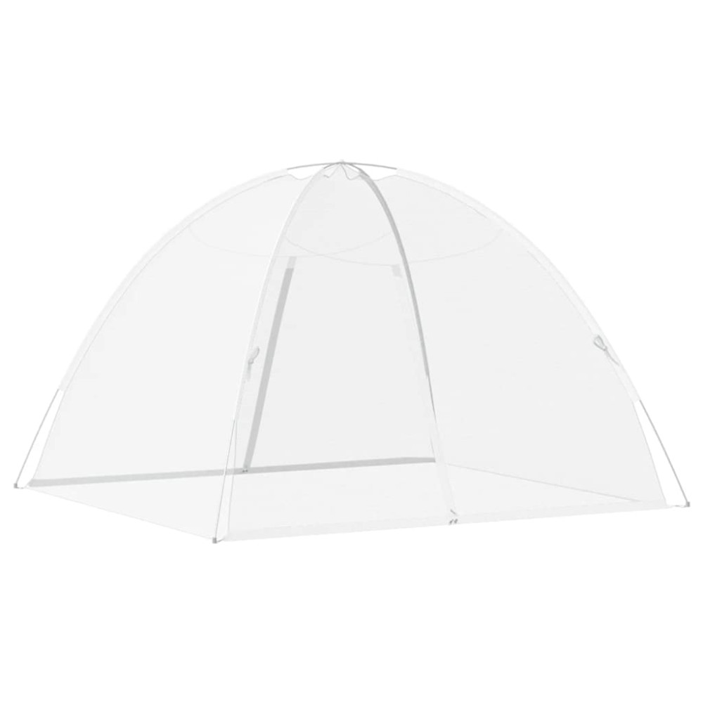 Produktbild för Myggnät med dörrar 220 mesh vit 200x180x135 cm