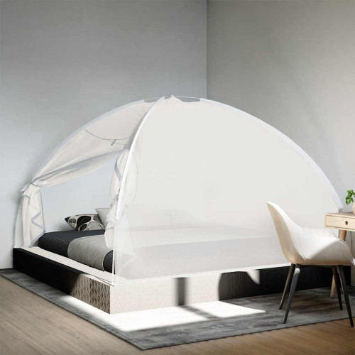 vidaXL Myggnät med dörrar 220 mesh vit 200x200x130 cm
