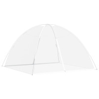Produktbild för Myggnät med dörrar 220 mesh vit 200x200x130 cm