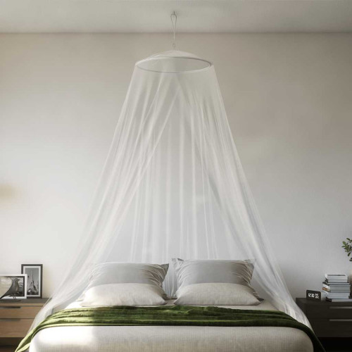 vidaXL Myggnät för säng 220 mesh vit 56x56x220 cm