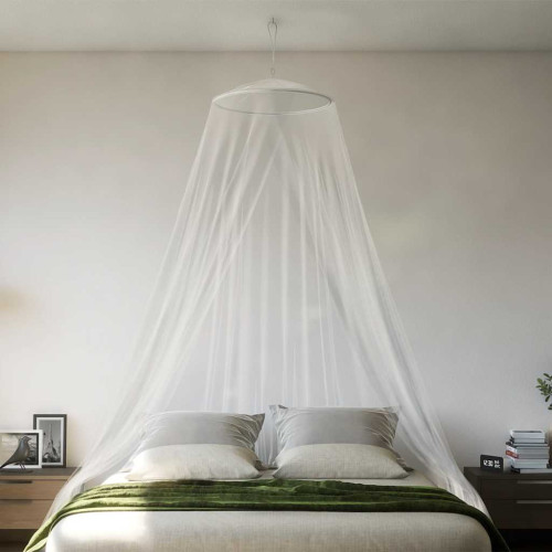 vidaXL Myggnät för säng 220 mesh vit 56x56x220 cm