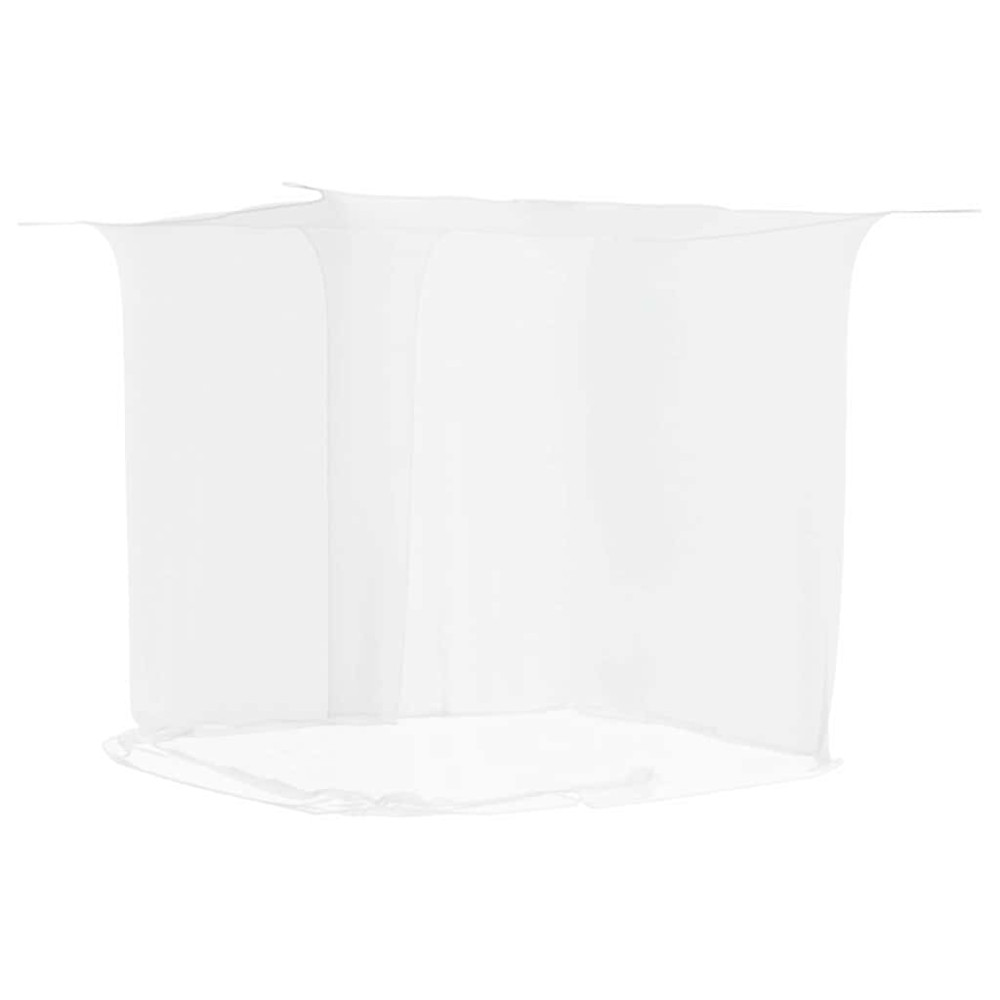 Produktbild för Hängande myggnät 156 mesh vit 220x100x150 cm