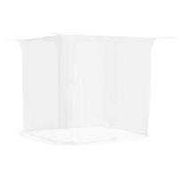 Produktbild för Hängande myggnät 156 mesh vit 220x100x150 cm