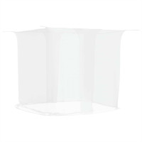 Produktbild för Hängande myggnät 156 mesh vit 220x150x180 cm
