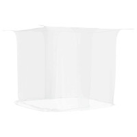 Produktbild för Hängande myggnät 156 mesh vit 220x200x210 cm