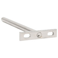 Produktbild för Konsoler för flytande hyllplan 12st osynlig Ø10x150 mm kolstål