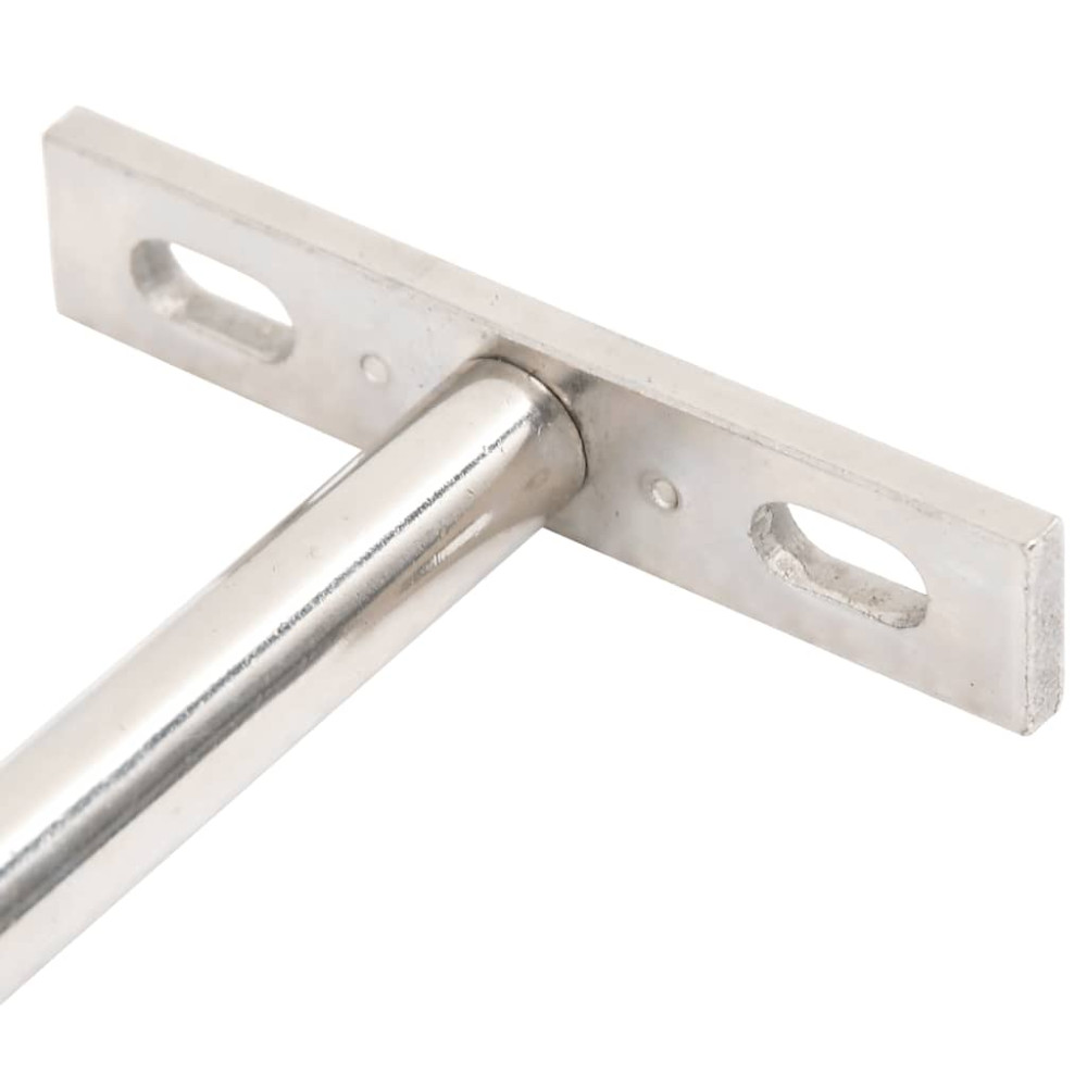 Produktbild för Konsoler för flytande hyllplan 12st osynlig Ø10x150 mm kolstål