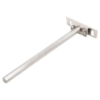 Produktbild för Konsoler för flytande hyllplan 12st osynlig Ø12x200 mm kolstål