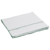 Produktbild för Rengöringsdukar 5 st vit med gröna ränder 50x60 cm