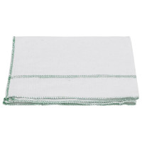 Produktbild för Rengöringsdukar 5 st vit med gröna ränder 50x60 cm