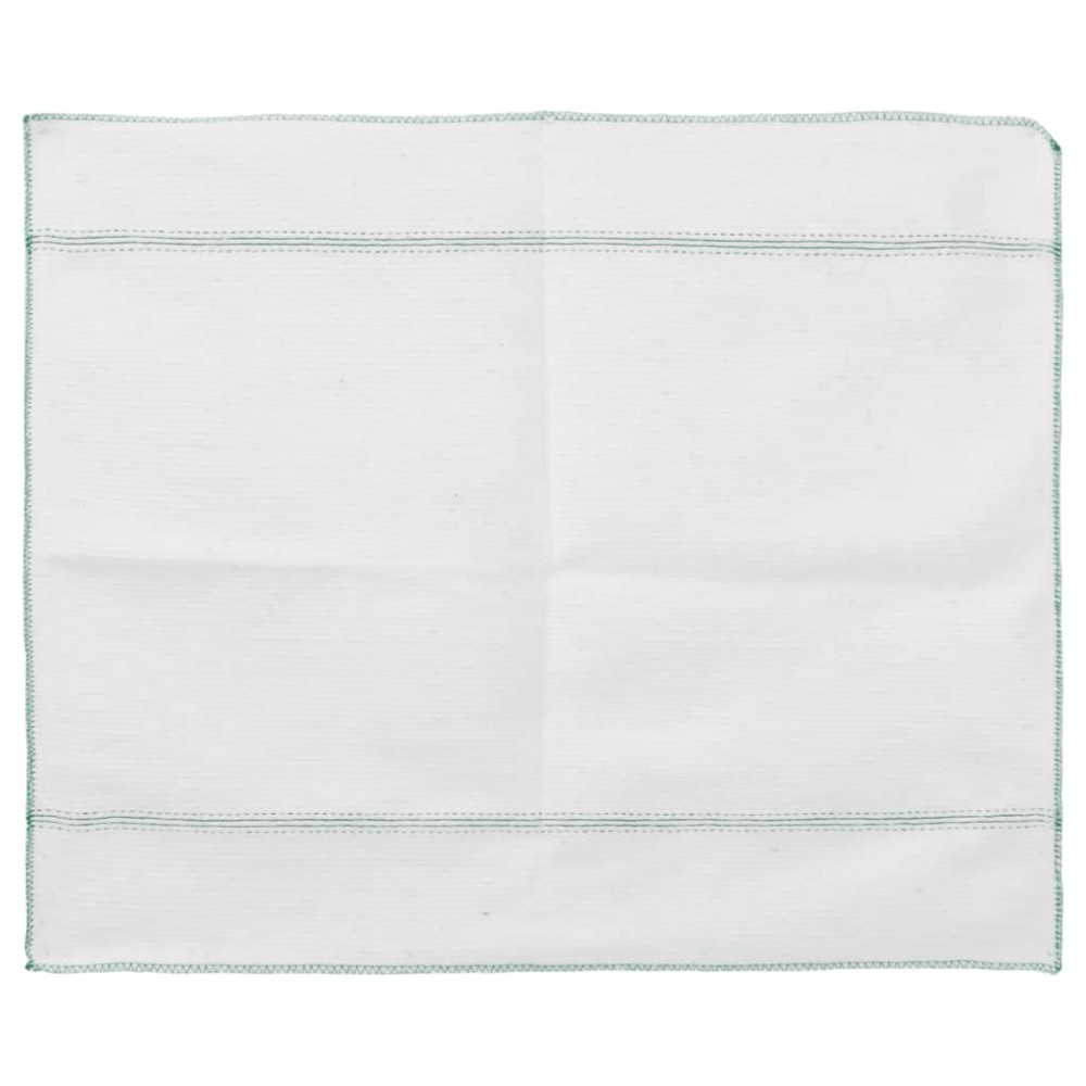 Produktbild för Rengöringsdukar 5 st vit med gröna ränder 50x60 cm