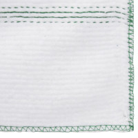 Produktbild för Rengöringsdukar 5 st vit med gröna ränder 50x60 cm